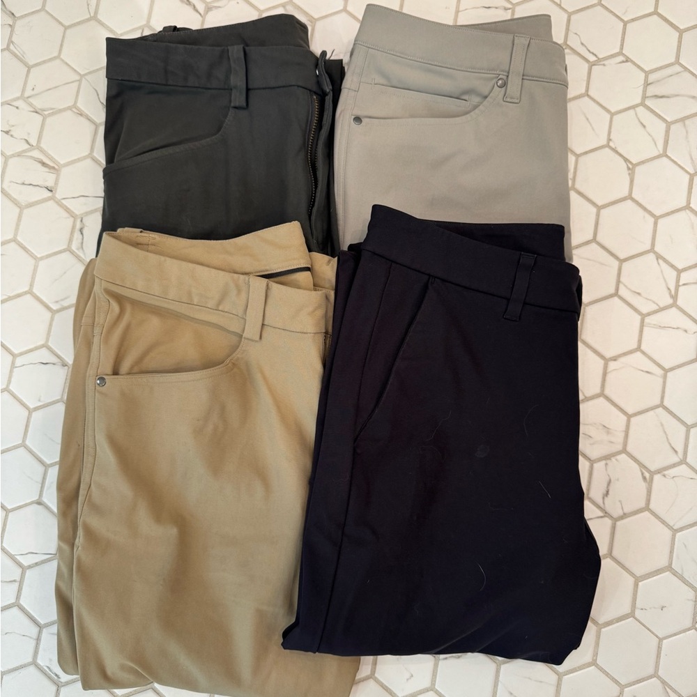 Men's ABC Pant Bundle (5) - Black, Khaki, Dark Gray, Light Gray, Navy